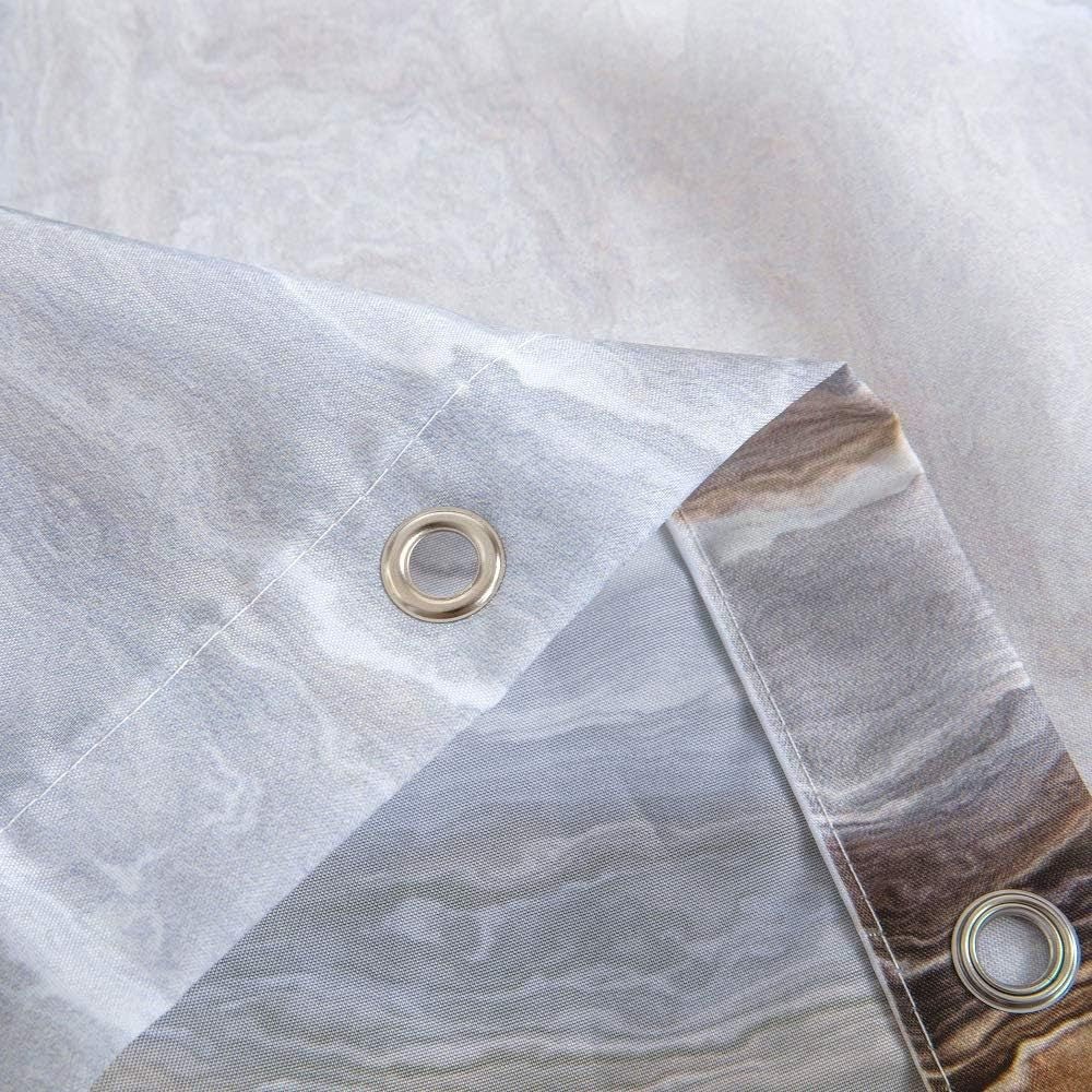 Artistic Marble Print Shower Curtain Kalsten