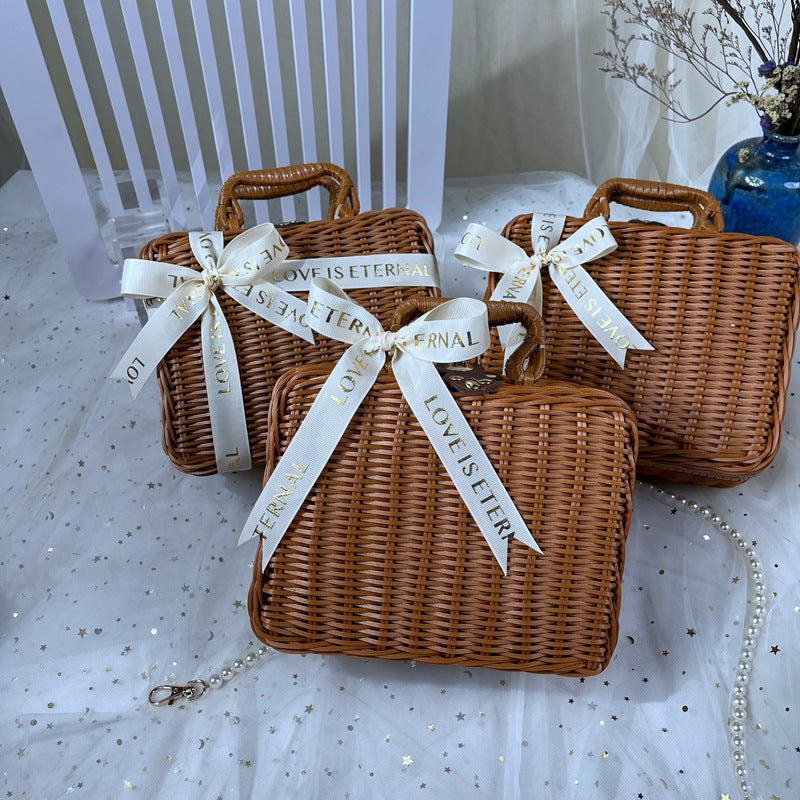 Women classic rattan handbag Kalsten
