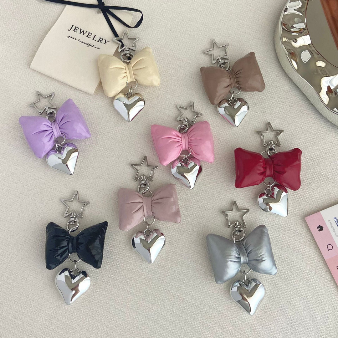 Bow-Shaped Charm Keychain Kalsten