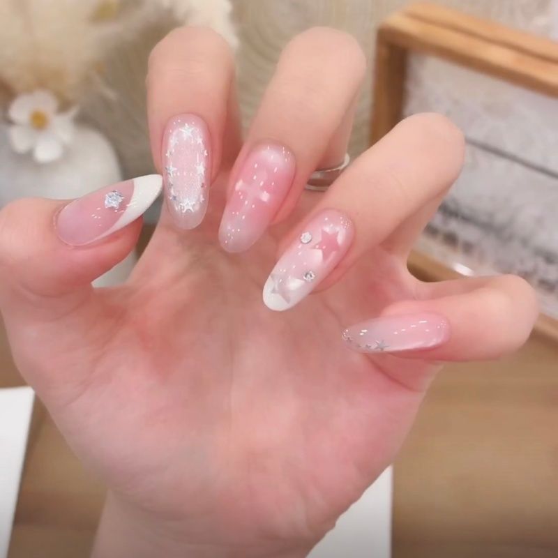 Decorative Ombre Press-On Nail Set Kalsten