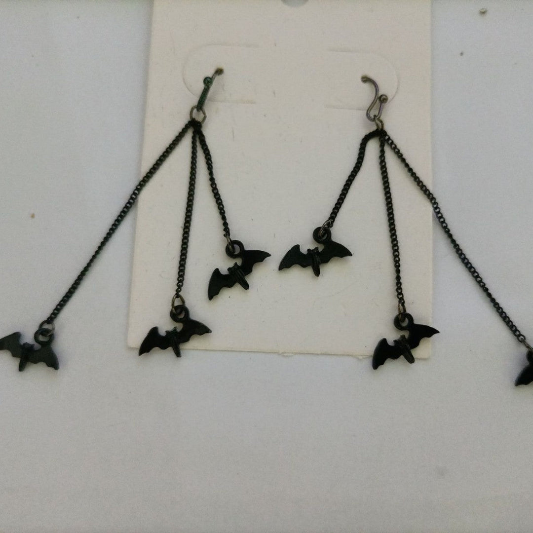Gothic Bat Dangle Earrings Kalsten
