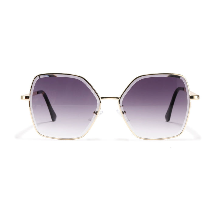 Women geometric sunglasses with fashionable gold frame Kalsten