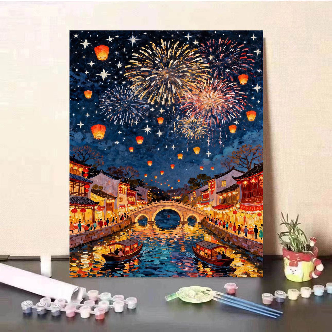DIY Paint by Numbers Canvas Art Kit Kalsten