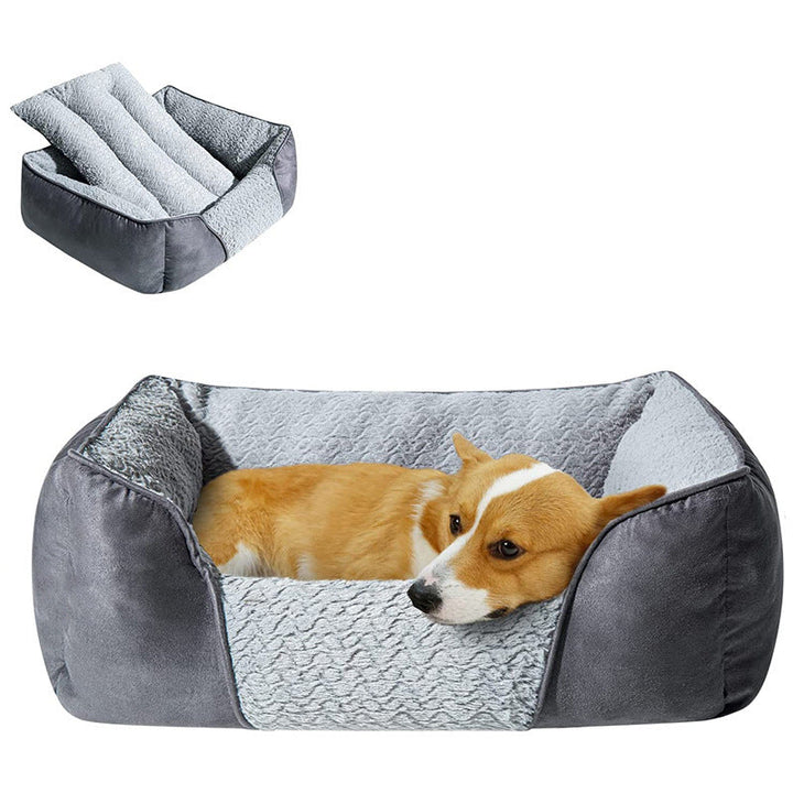 Cozy Orthopedic Plush Dog Bed