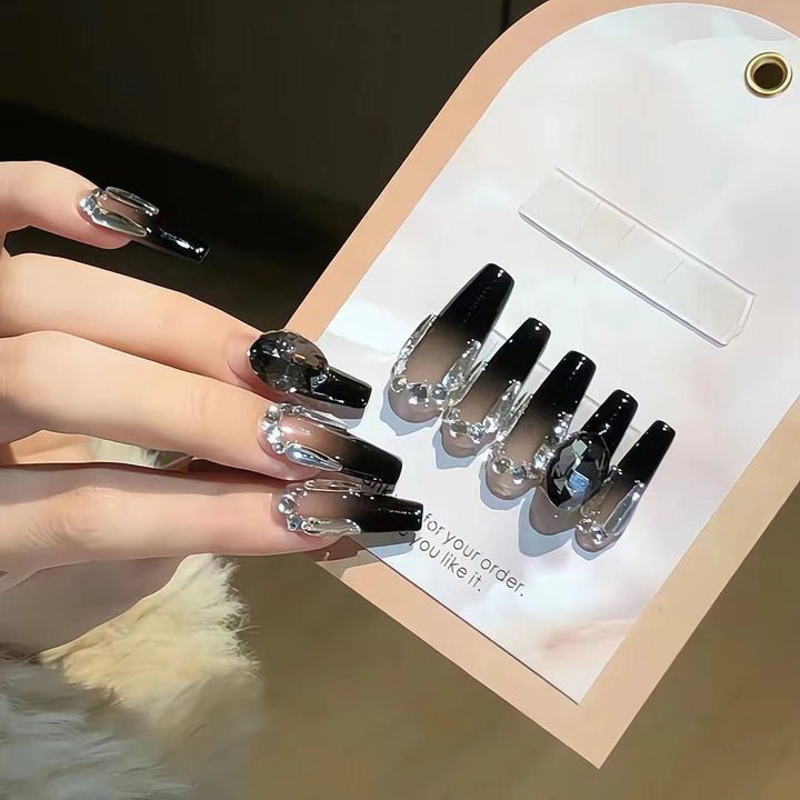Luxury Crystal-Embellished Press-On Nail Extensions Kalsten