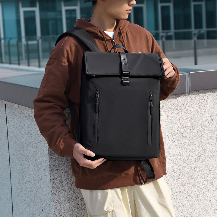 Stylish Waterproof Roll-Top Backpack Kalsten