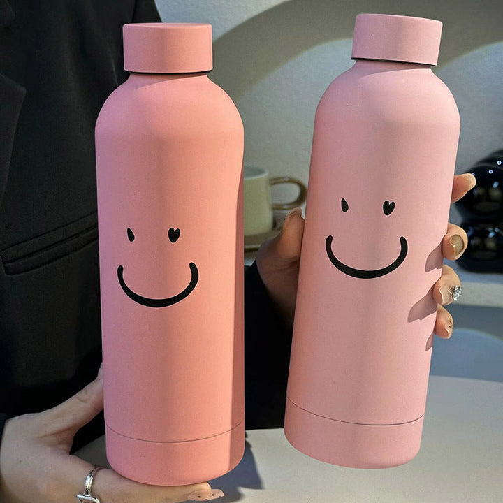 Women’s Insulated Bottle with Cheerful Smiley Design Kalsten