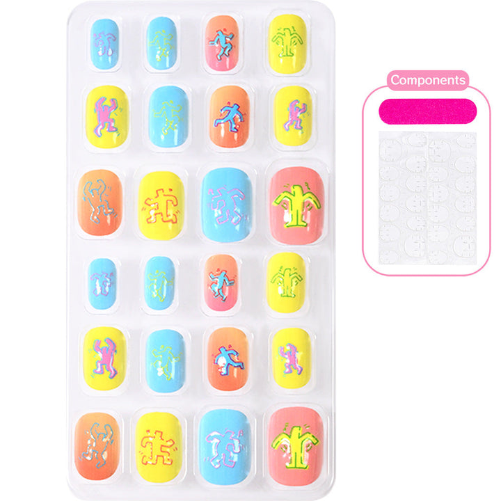 Creative Cartoon-Themed Press-On Nail Collection Kalsten