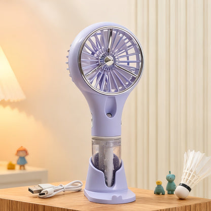 Unisex Portable Spray Hand Fan with USB Charging Function and Ergonomic Design Karnz