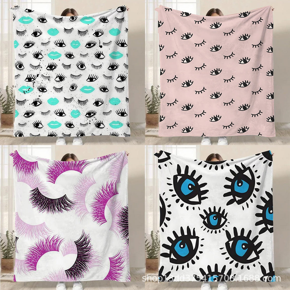 Artistic Patterned Throw Blanket