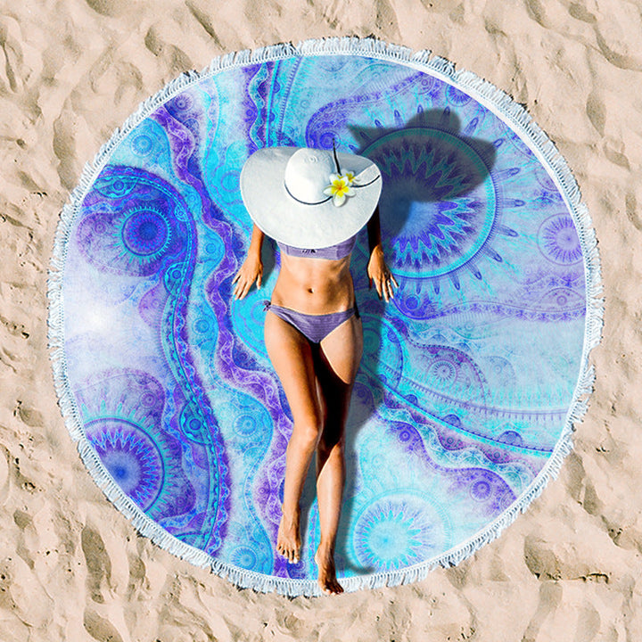 Rundstrand towel with unique sunset design Kalsten