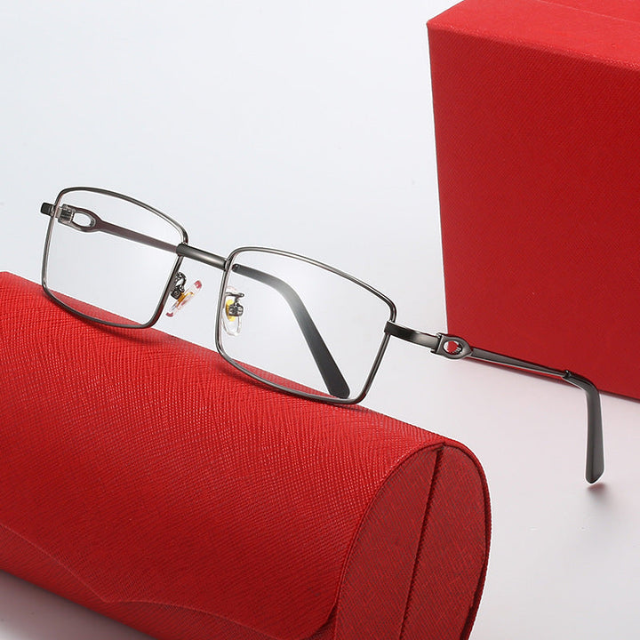 Women's elegant half-frame glasses with fine metal frame Kalsten