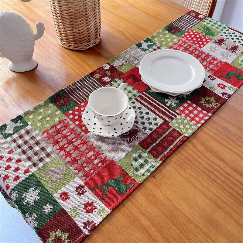 Artistic Holiday-Themed Table Runner