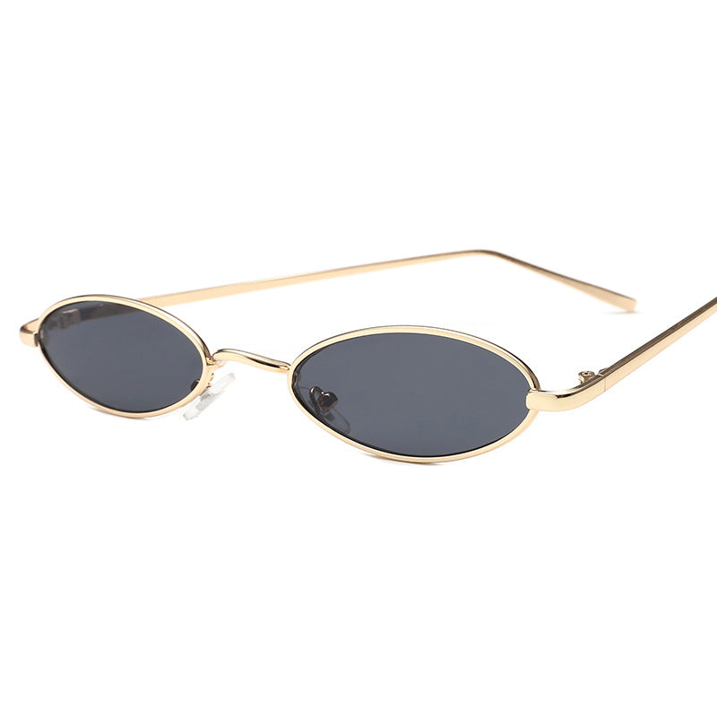 Ladies elegant sunglasses in oval metal frame Kalsten