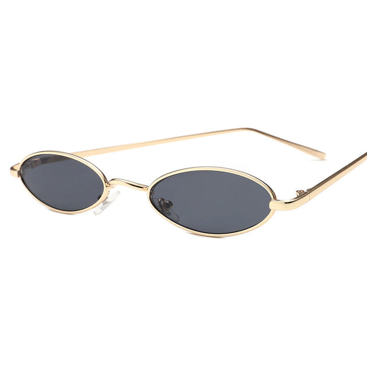 Ladies elegant sunglasses in oval metal frame Kalsten