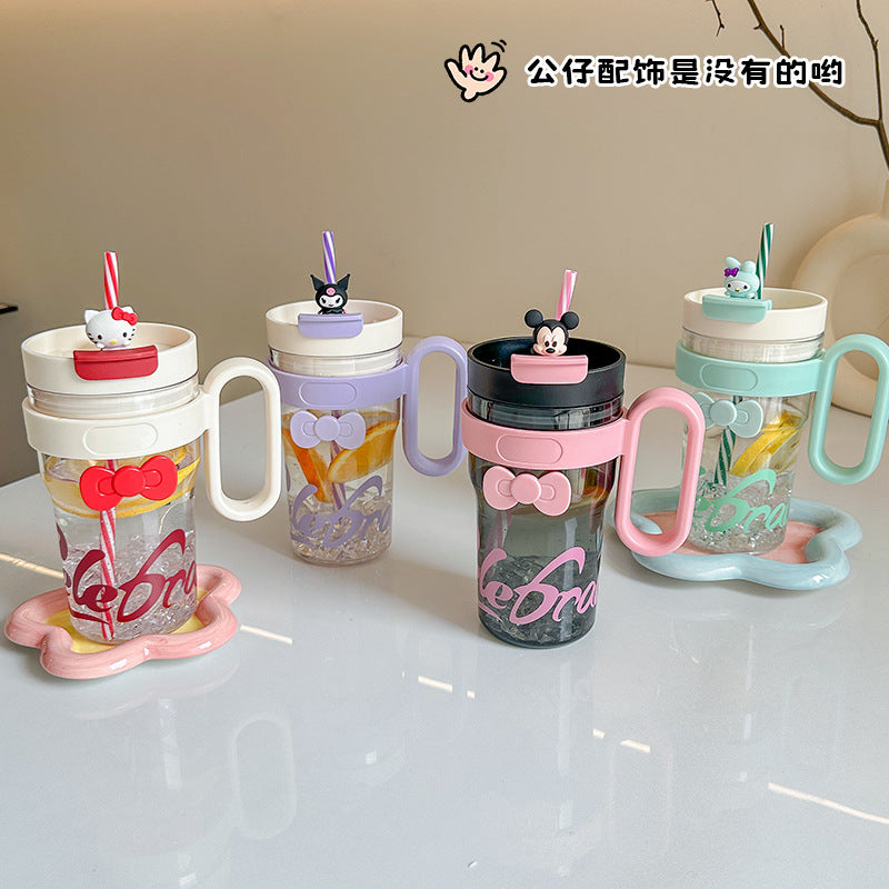Ladies drinking cup with antibacterial lid and integrated carrying handle Kalsten