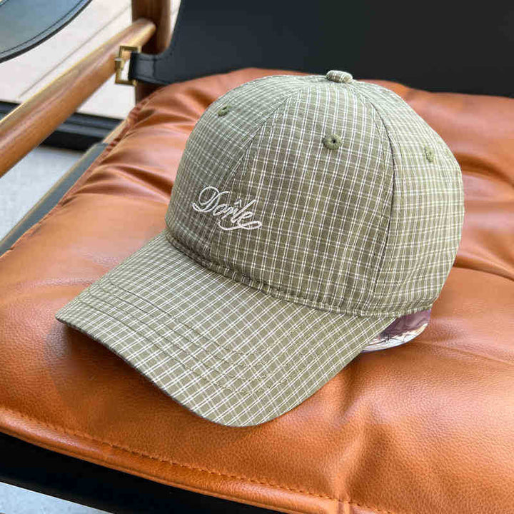 Men's Casual Checkered Baseball Cap Kalsten