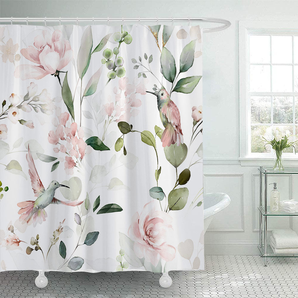 Floral Patterned Shower Curtain Kalsten