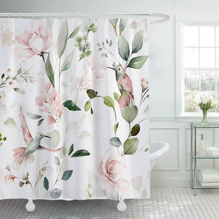 Floral Patterned Shower Curtain Kalsten