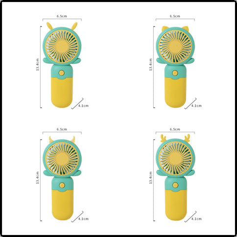 Unisex Portable Handheld Fan with Funny Animal Design Kalsten