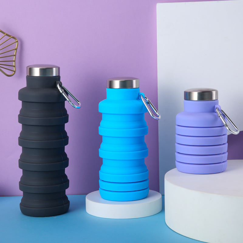Women collapsible silicone drinking bottle Kalsten