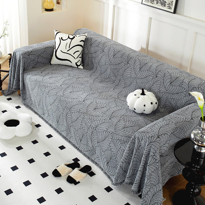 Elegant Leaf Pattern Sofa Cover