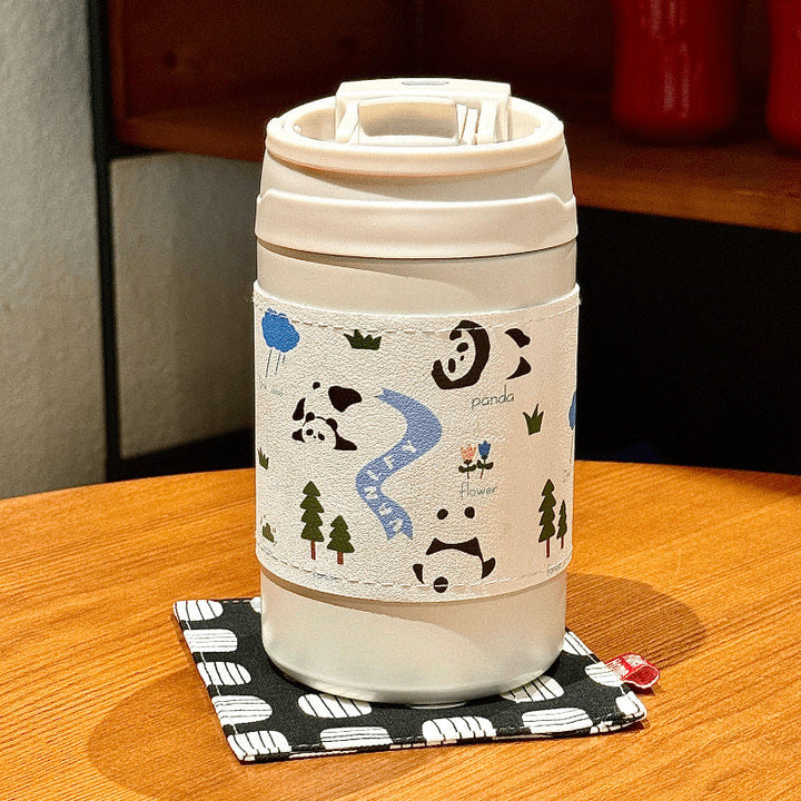 Women's Insulated Coffee Mug with Elegant Design and Safe Lid System Kalsten