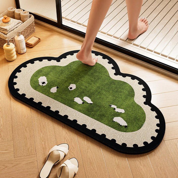 Playful Dog-Themed Bath Rug Kalsten