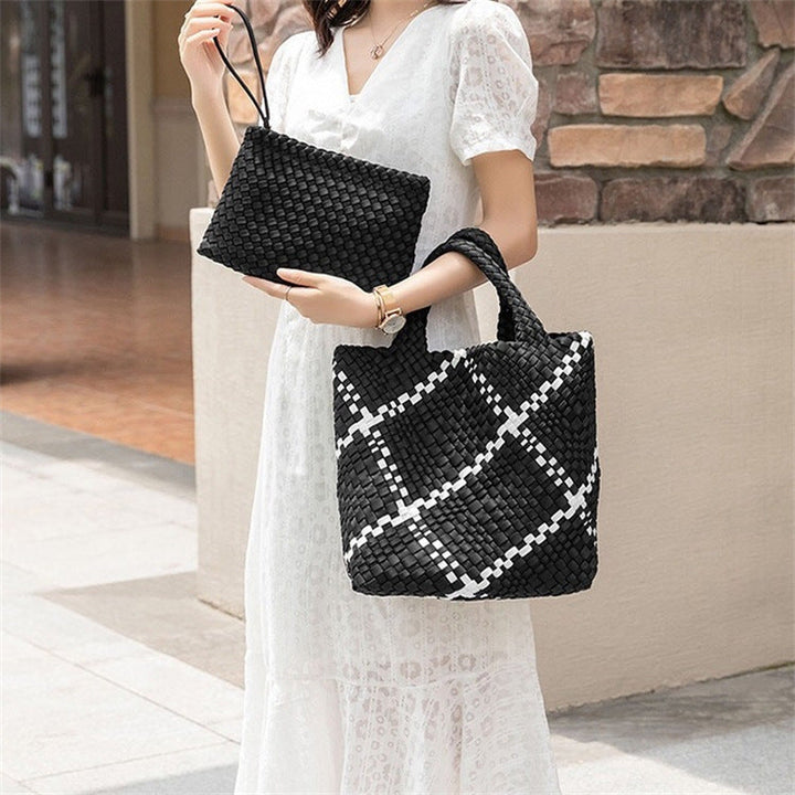Braided Handbag with Removable Clutch Kalsten