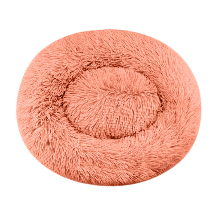 Luxurious Plush Round Dog Bed