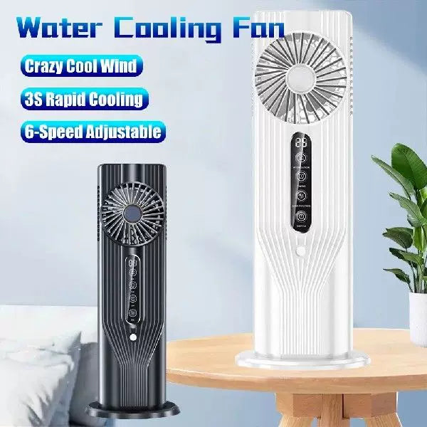 Unisex One Size Rechargeable Vertical Desktop Fan with LED Display Touch Control Adjustable Tilt Base Kalsten