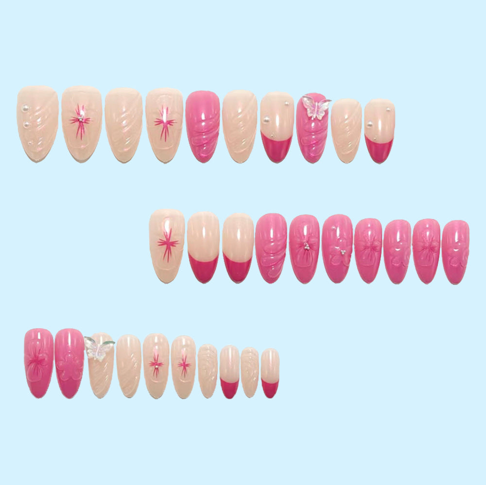 Artificial nails with floral accents Kalsten