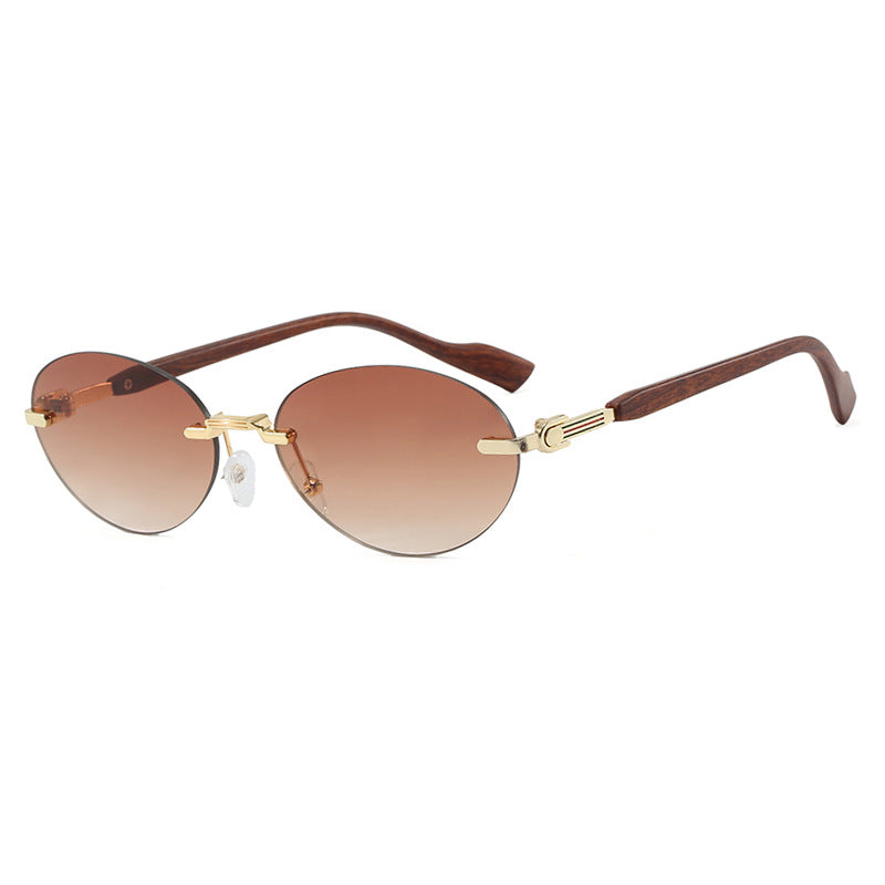 Women's fashionable sunglasses in elegant retro style with high-quality lenses and wooden details Kalsten