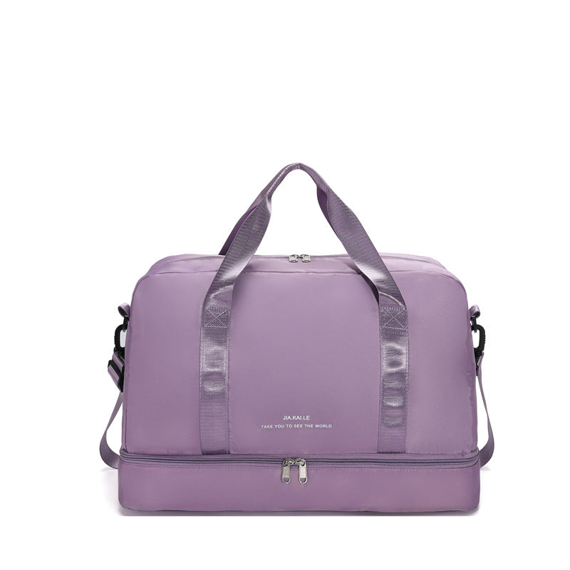 Sporty Travel Bag With Spacious Interior Compartment And Removable Shoulder Strap Kalsten