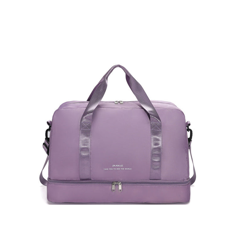 Sporty Travel Bag With Spacious Interior Compartment And Removable Shoulder Strap Kalsten