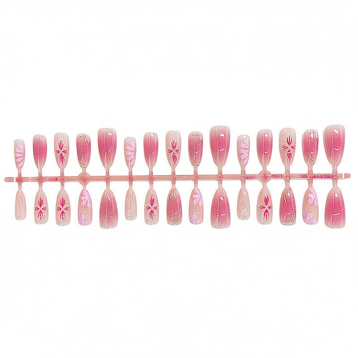 Artistic Floral Ombre Press-On Nail Set Kalsten