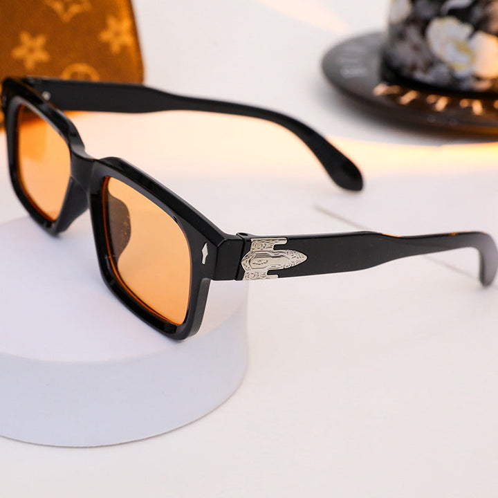 Ladies elegant rectangular sunglasses with special frame Kalsten
