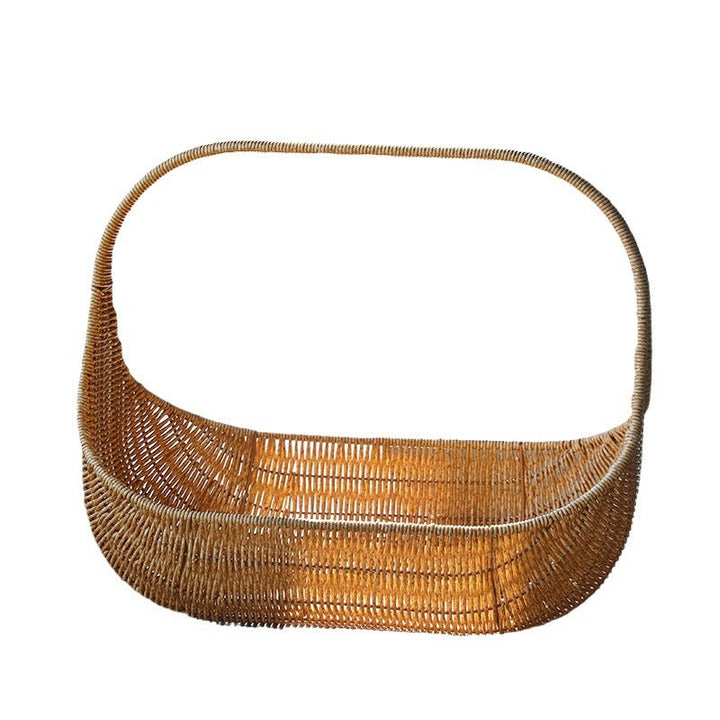 Handcrafted Natural Wicker Carry Basket Kalsten