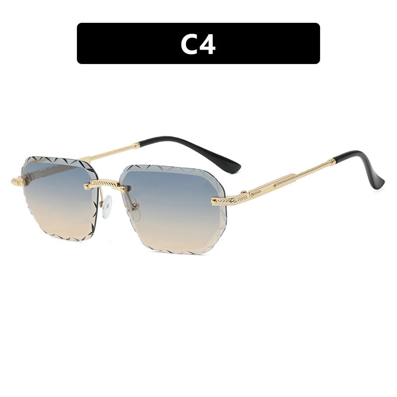 Women's geometric sunglasses with mirrored lenses and sturdy frame Kalsten