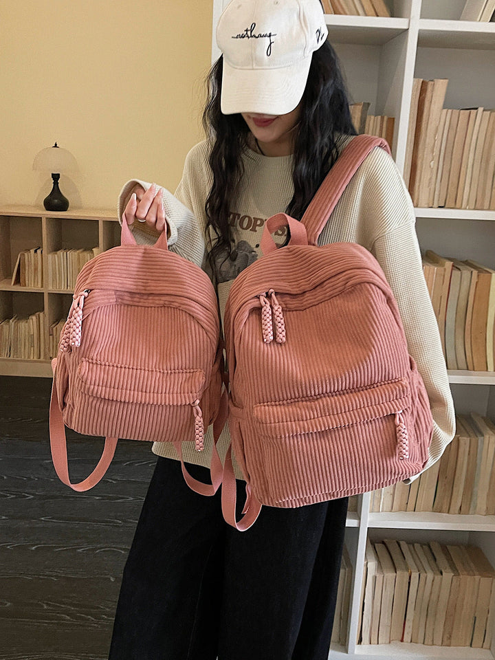 Corduroy Multi-Pocket Backpack Kalsten
