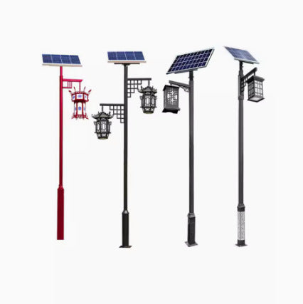 Ornamental Cast Aluminum Outdoor Vintage-Style Street Lamp Post With Frosted Glass Panels And Weatherproof Finish Kalsten