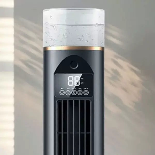 Unisex one size slim oscillating tower fan with adjustable directional louvers whisper-quiet DC motor Kalsten