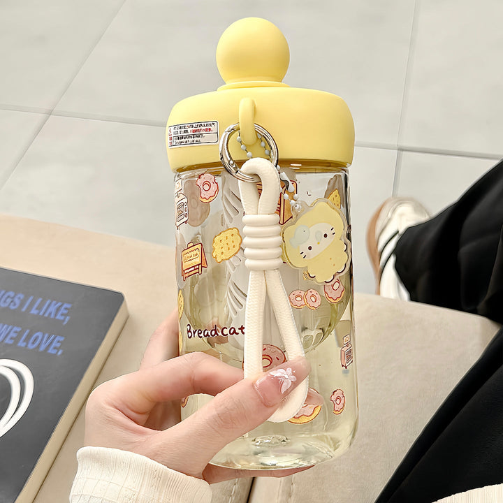 Women's water bottle with integrated animal motif and practical carrying handle Kalsten