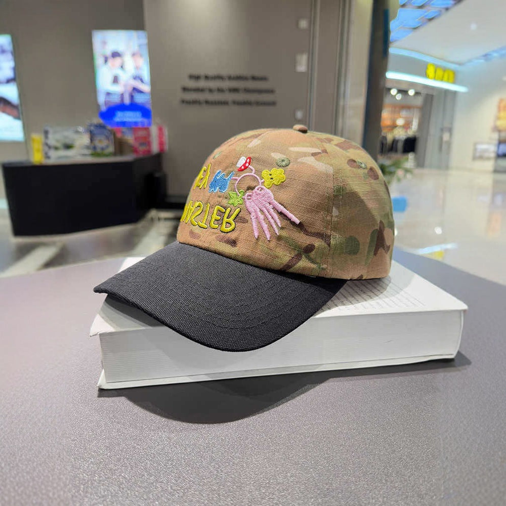 Unisex Embroidered Camo Cap Kalsten