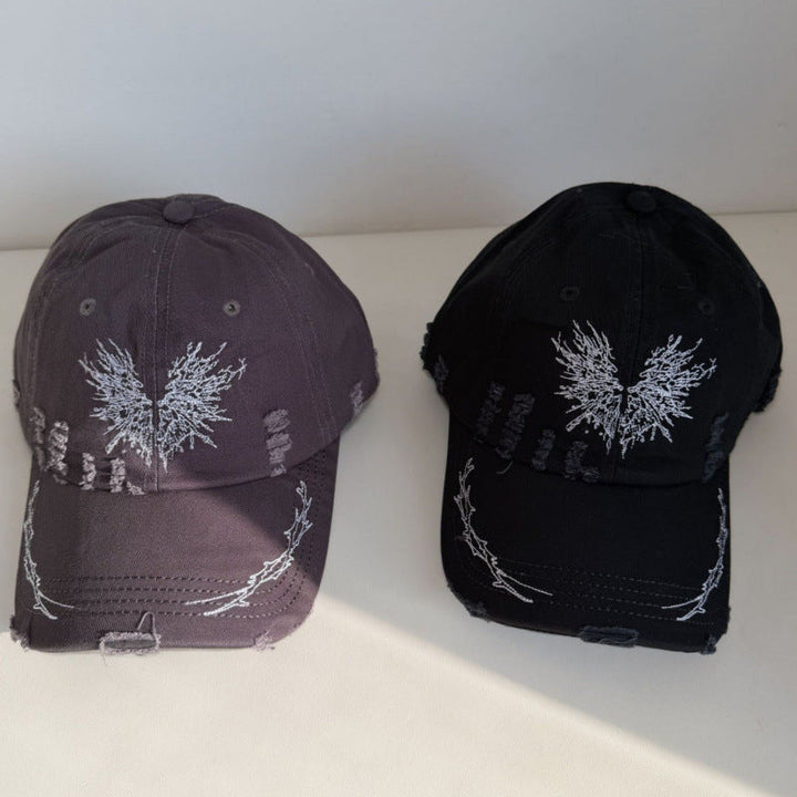 Women's Distressed Graphic Snapback Cap Kalsten