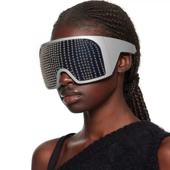 Ladies fashionable ski goggles with rhinestone-encrusted frame Kalsten