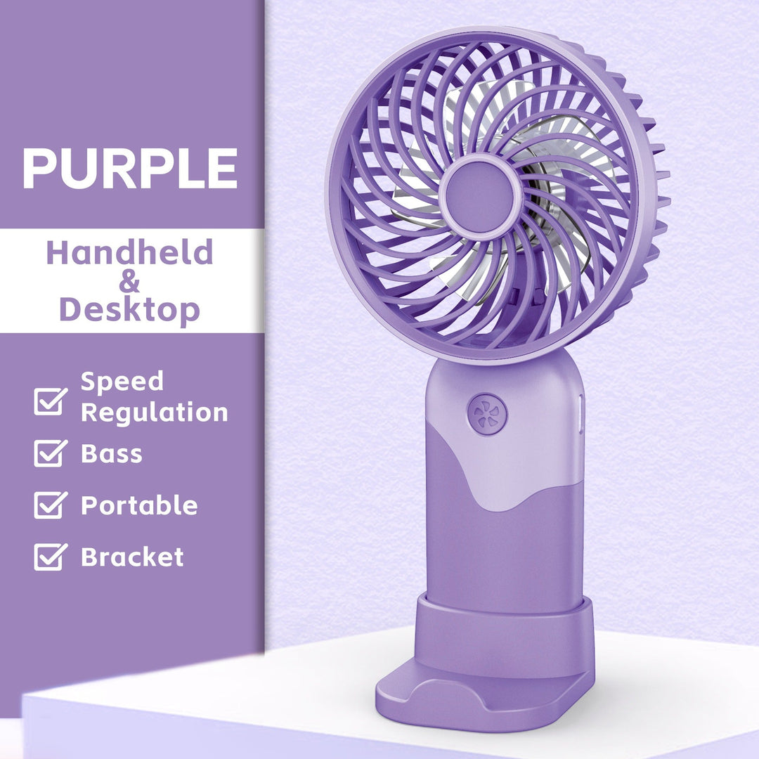 Ladies Portable Handheld Fan with Height Adjustable Stand Kalsten