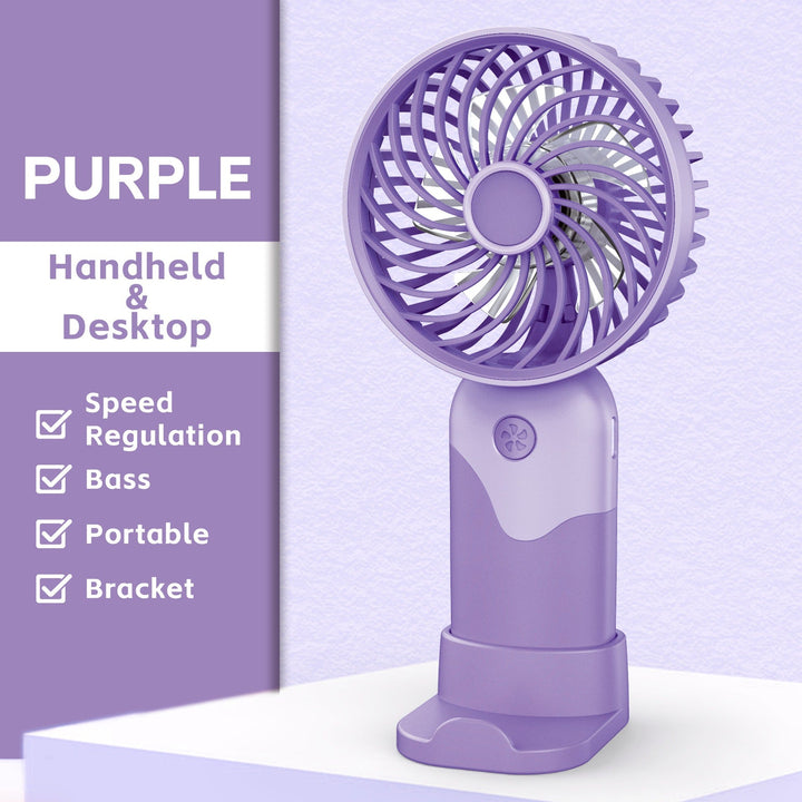 Ladies Portable Handheld Fan with Height Adjustable Stand Kalsten