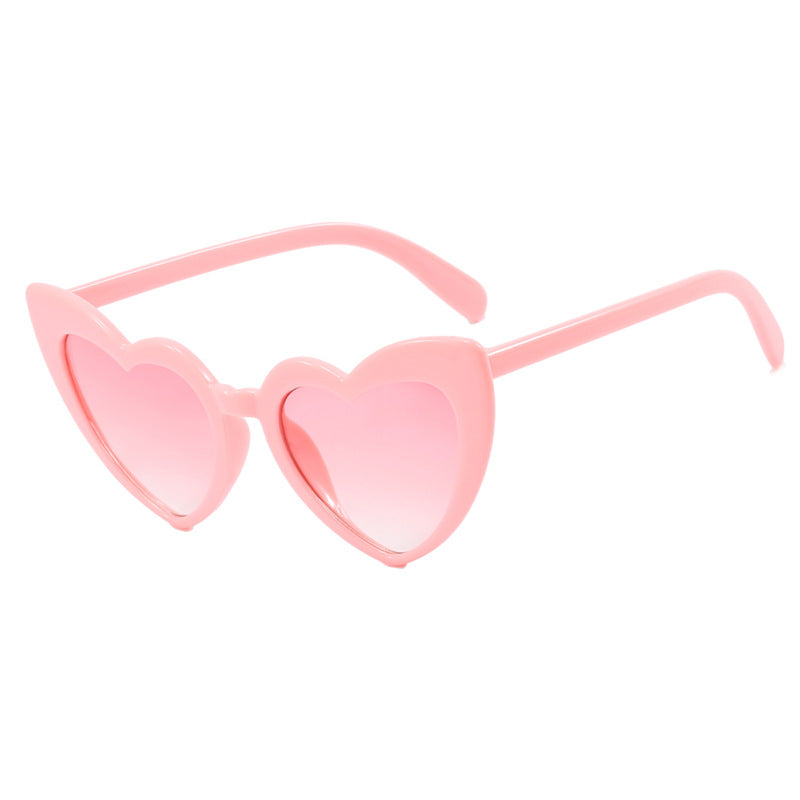 Women's Heart-Shaped Sunglasses with Polarized Lenses and High-Quality Plastic Frame Kalsten
