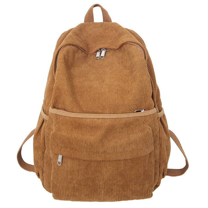Cozy Corduroy School Backpack Kalsten